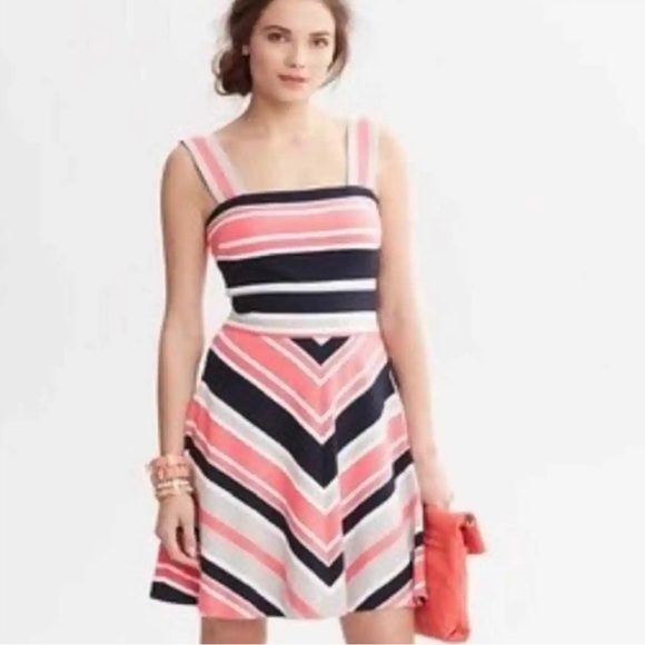 Milly x Banana Republic Fit and Flare Dress - Picture 1 of 5